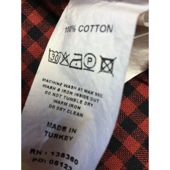 32 Bar Blues Mens Plaid Flannel Button Front Shirt Size XXL Lined Warm Work - Picture 5 of 8